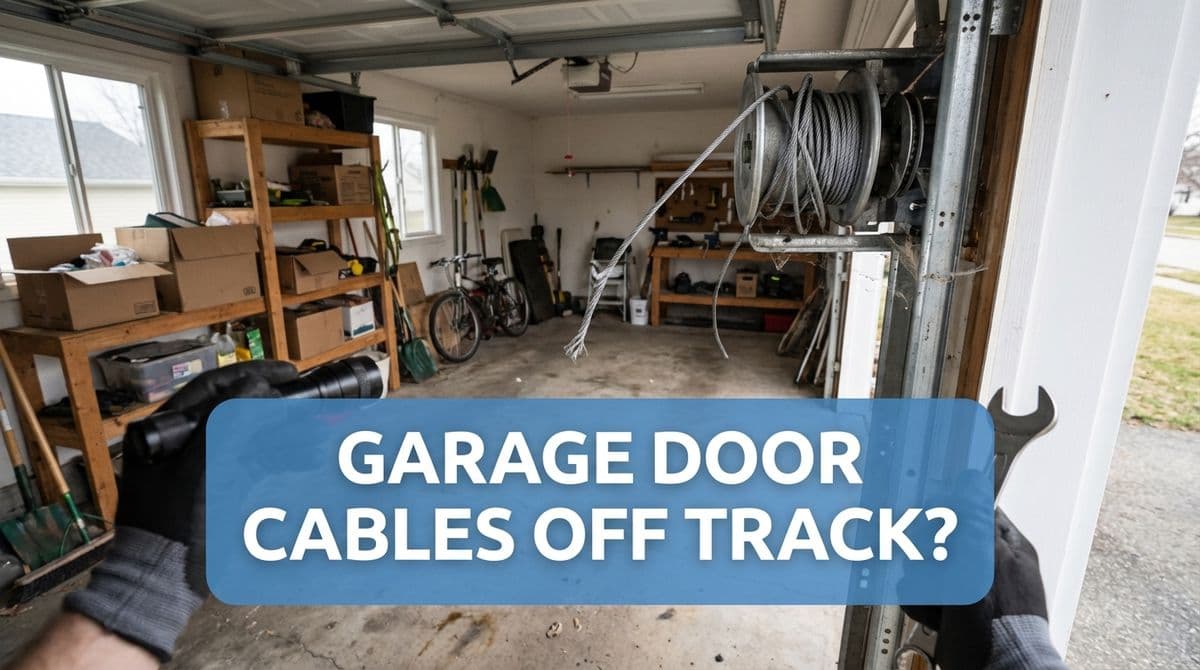 Blog post Garage Door Cables Off Track? What Really Happens & How We Fix It image