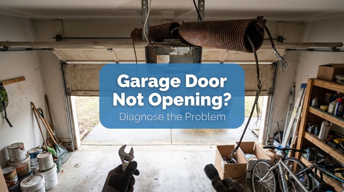 Featured post - Garage Door Won’t Open? Spring, Cable, or Something Else?